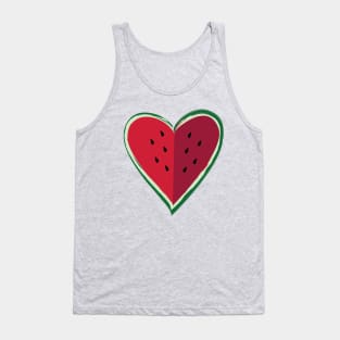 Chill Watermelon Heart by Cricky Tank Top